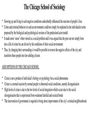 Theories of Crime Unit 3 Part 2