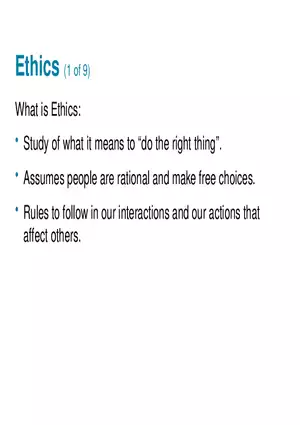 Social, Legal, and Ethical Issues for Computing Technology Part 4