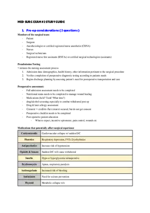 Preoperative Considerations and Surgical Team Roles Part 1