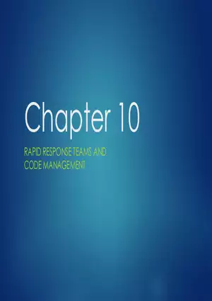 Rapid Response Teams and Code Management