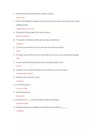 Basics of Biological Classification and Nomenclature