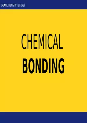 Introduction to Organic Chemistry - Module 1 Part 2