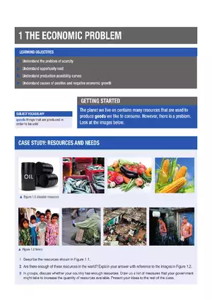 Scarcity, Opportunity Cost, and Economic Growth