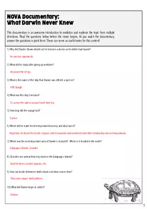 What Darwin Never Knew Answer Key