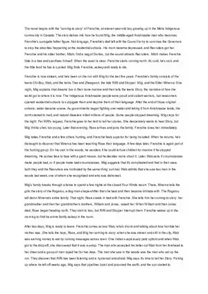 Frenchie's Flight Survival and Found Family in a Dystopian North