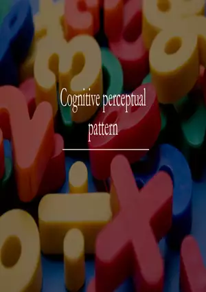 Cognitive Perceptual Pattern