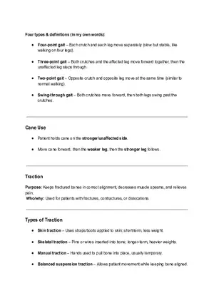 Four Types & Definitions