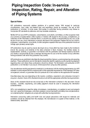 Disclaimer for API Publications