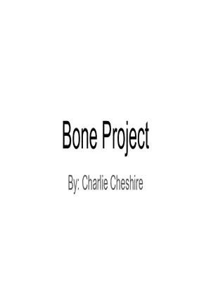 Bone Project Presentation