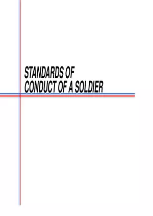 Standards of Conduct of a Soldier