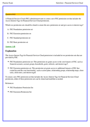 Salesforce Financial Services Cloud Exam Answers 5