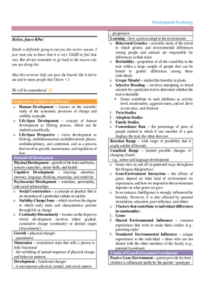 Developmental Psychology Human Development