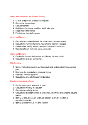 Matter, Measurements, and Atomic Structure Fundamentals