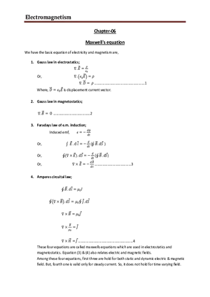 Maxwell's Equation Guide