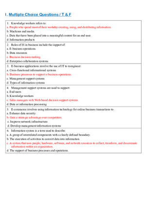 Information Systems Business Applications and Support
