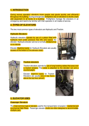 Introduction to Elevator Types and Emergency Use