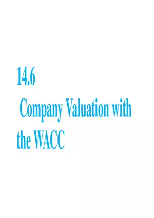 Chapter 14 Cost of Capital Lecture 8