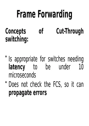 Frame Forwarding Lecture Part 4