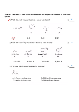 Nomenclature and Classification of Alkyl Halides