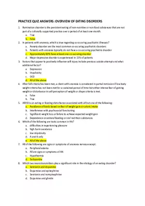 Diagnostic and Clinical Features of Eating Disorders