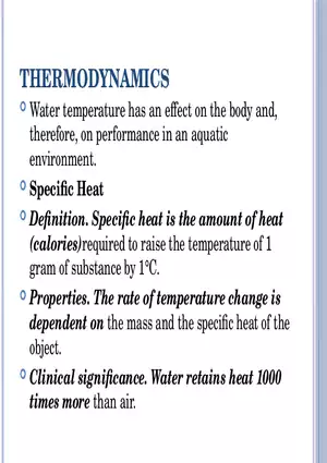 Aquatic Exercises Lecture Part 2