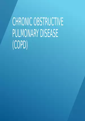 Chronic Obstructive Pulmonary Disease (COPD) Part 1