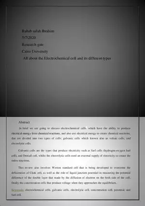 All About the Electrochemical Cell and its Different Types