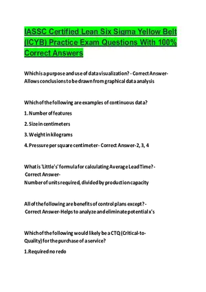 IASSC Certified Lean Six Sigma Yellow Belt