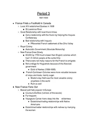 French Colonial Expansion and New France