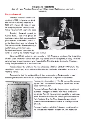 Progressive Presidents