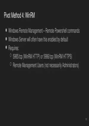 Lateral Movement and Pivoting Lecture 2