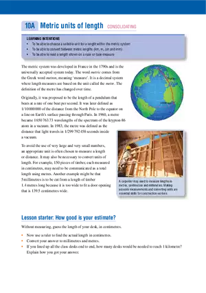 Metric Units of Length