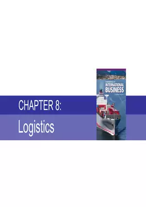 Chapter Eight Fundamentals of International Business