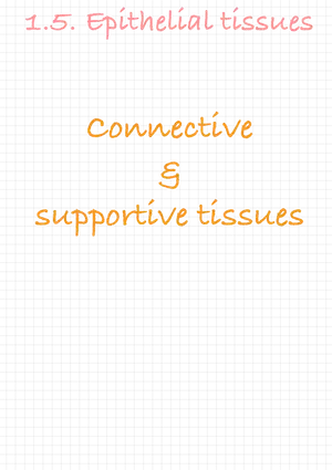 1.5. Epithelial Tissues