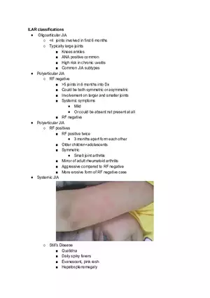 ILAR classifications