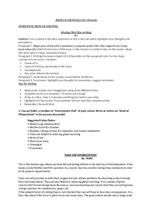 Article - Format Of Article Writing