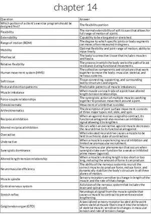 Chapter 14: Flexibility, Mobility, and Human Movement Systems