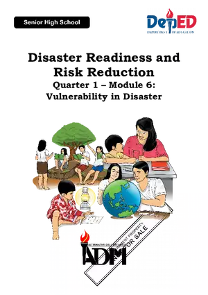 Disaster Readiness and Risk Reduction