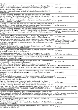 Basic Chemistry Matter, Elements, and Changes