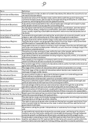 Boundaries, Sovereignty, and Geopolitical Concepts