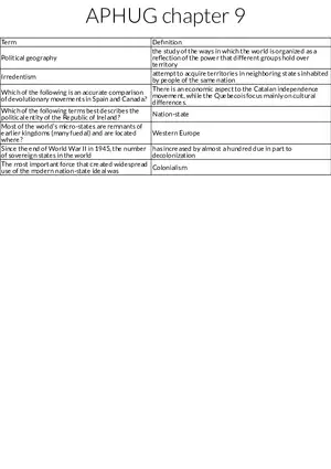 Political Geography and Devolution Case Studies