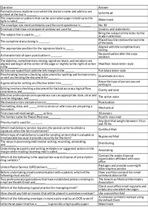 Professional Business Correspondence