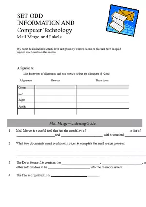 SET ODD Information and Computer Technology