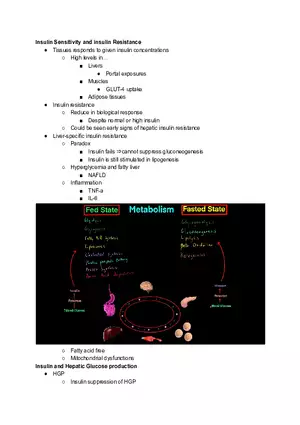 Insulin Sensitivity and insulin Resistance