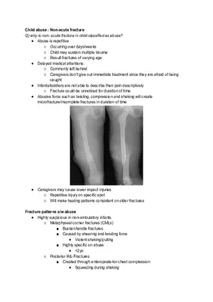 Child abuse: Non-acute fracture
