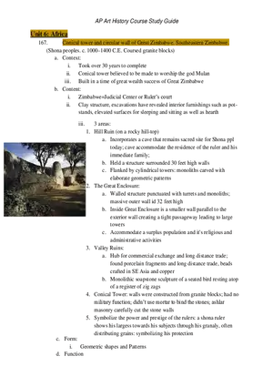AP Art History Unit 6 Africa