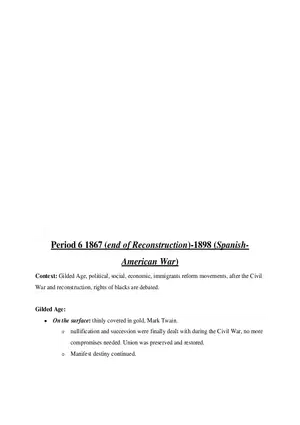 AP US History Period 6