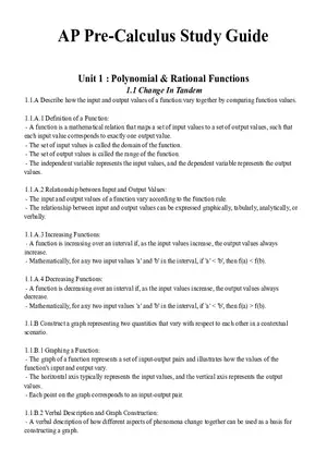 Unit 1 Polynomial & Rational Functions