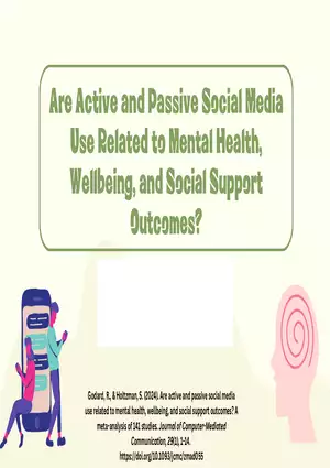 Active and Passive Social Media Presentation