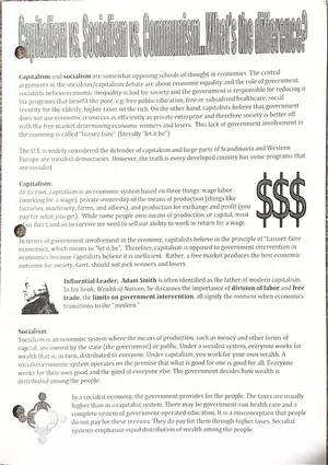 Difference of Capitalism vs. Socialism vs. Communism